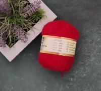 Пух норки 017 темно-красный 95% пух норки 5% ПА 50 гр/350 м