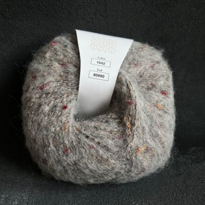 Infinity Design Tweed (1042 GRAY) 40% бэби альпака, 8% мериносовая шерсть, 32% вискоза, 20% полиамид 50 гр/150 м